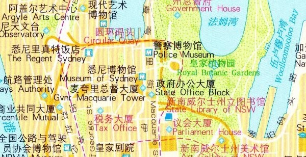 悉尼地图高清中文版