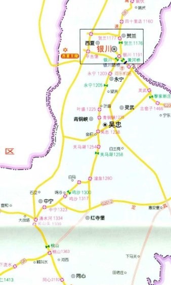 宁夏高速公路地图高清版