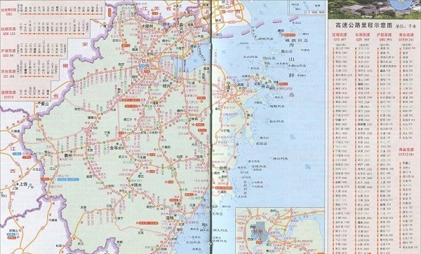 浙江高速公路地图全图