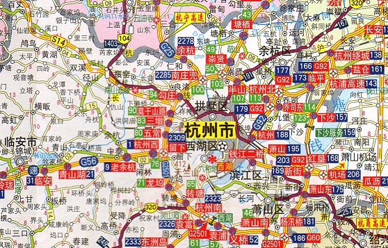杭州高速公路地图全图高清版大图
