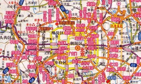 北京高速公路地图高清版大图