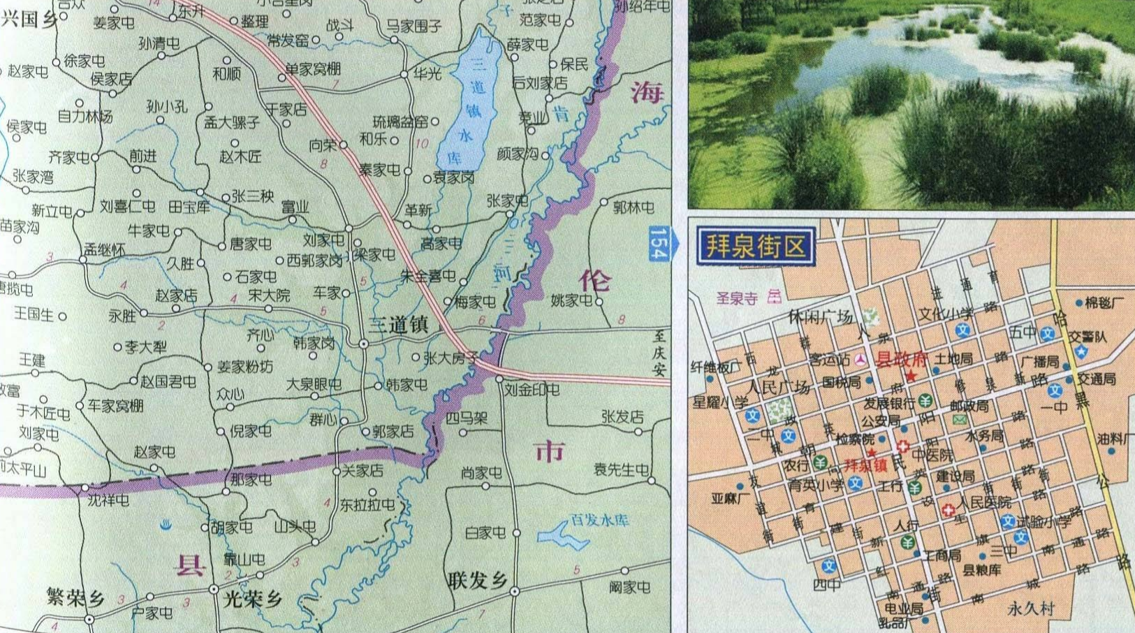 齐齐哈尔拜泉镇地图全景
