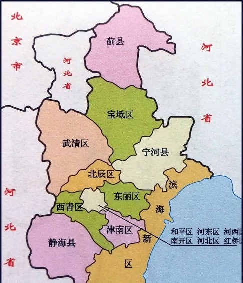 天津地图简图