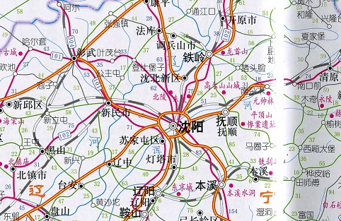 沈阳周边旅游景点地图高清版