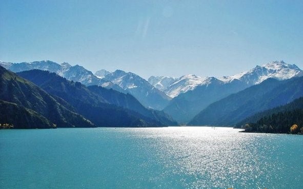 天山天池景点导游图