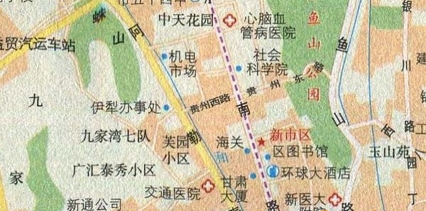 乌鲁木齐旅游地图
