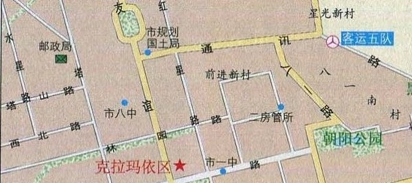 克拉玛依自驾游地图