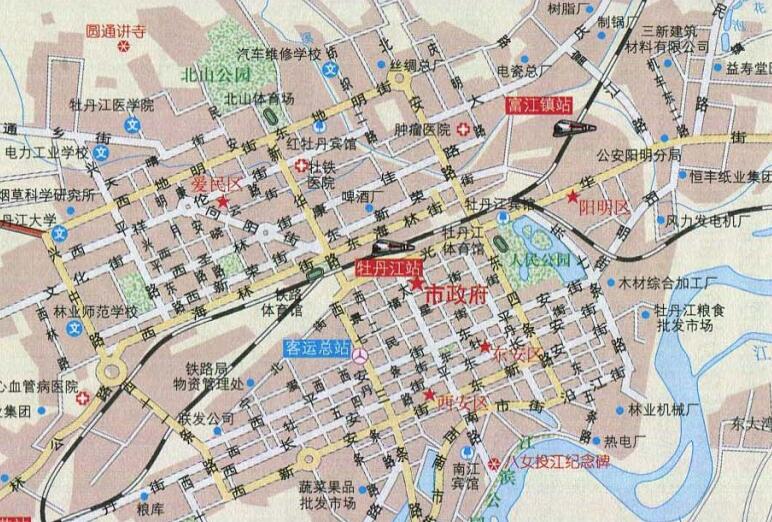 牡丹江自驾旅游景点图