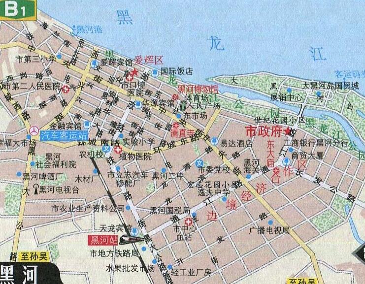 黑河自驾游路线图