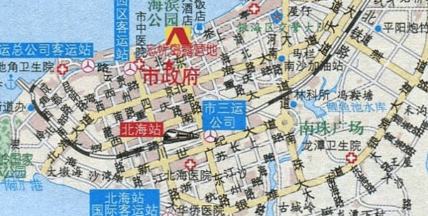 北海自驾游地图高清版
