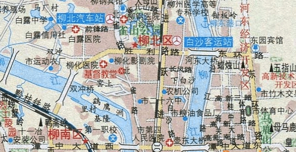 柳州周边自驾游地图