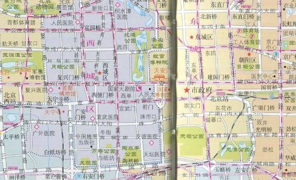 北京市旅游景点分布图