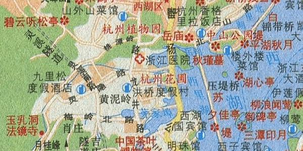 杭州旅游地图高清版