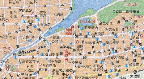 大理旅游地图全图高清版