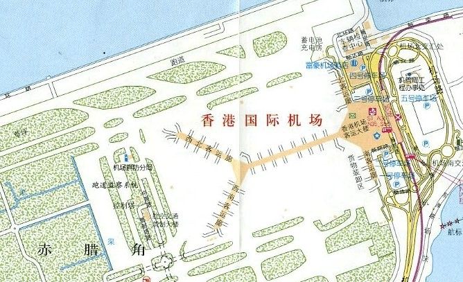 香港国际机场平面图