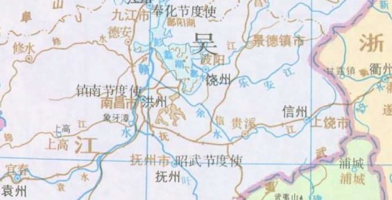 五代十国吴国地图