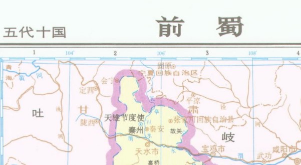 五代十国前蜀后蜀地图