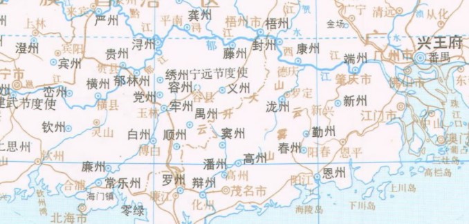 五代十国南汉地图