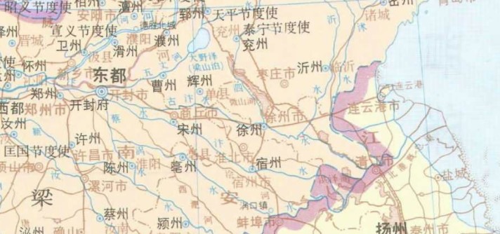 五代十国后梁时期地图
