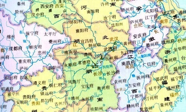 清朝地图高清版大图