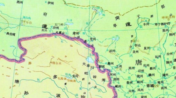 唐朝地图最大时全图