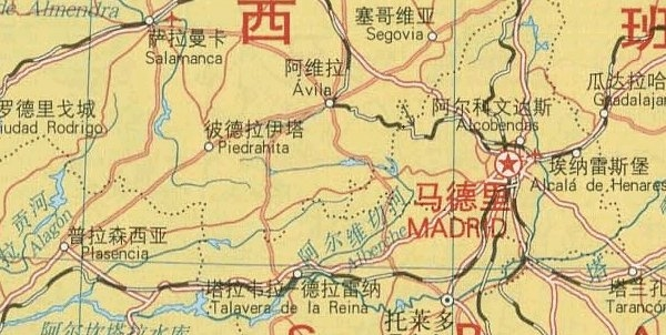 西班牙地图高清版大图