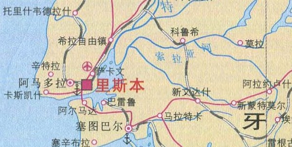 葡萄牙地图高清版大地图
