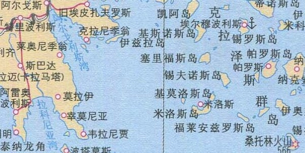 希腊地图高清版大图