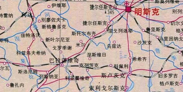 白俄罗斯地图中文版高清版大地图