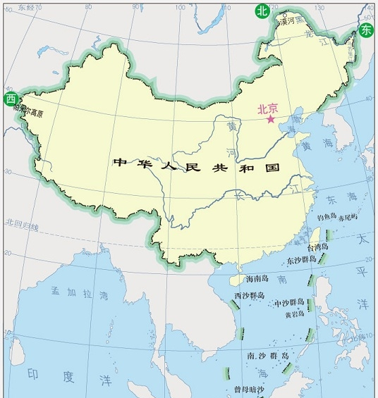 2019中国新版标准地图