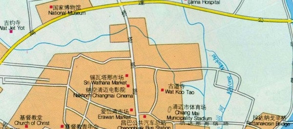 清迈旅游地图中文版