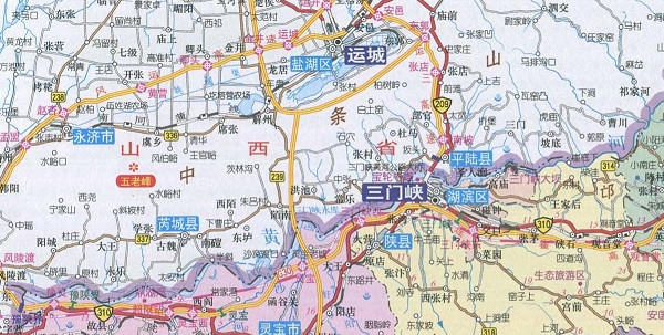 河南三门峡市地图全图