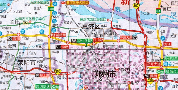 河南郑州地图全图高清版