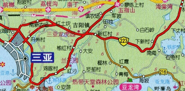 三亚市区地图高清版