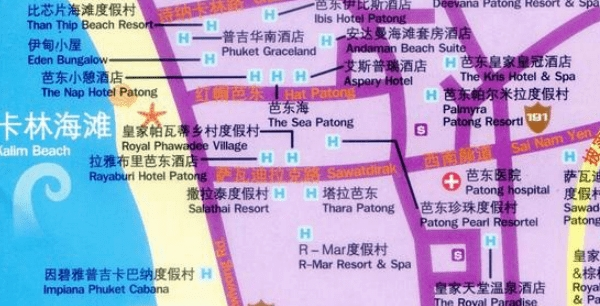 普吉岛地图高清中文版