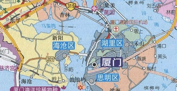 厦门地图全图高清版