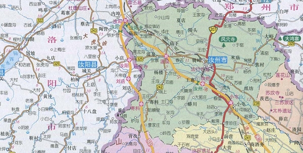 河南省平顶山市地图