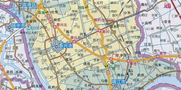 泰州地图高清版