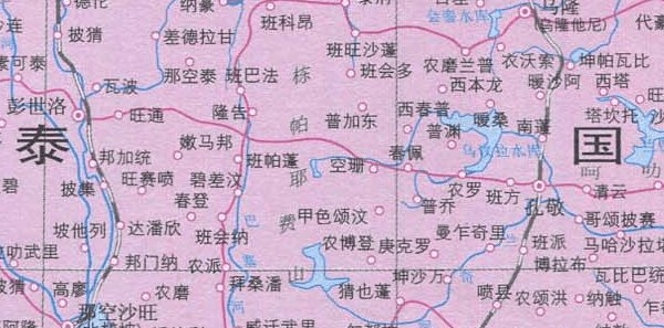 泰国旅游地图高清版