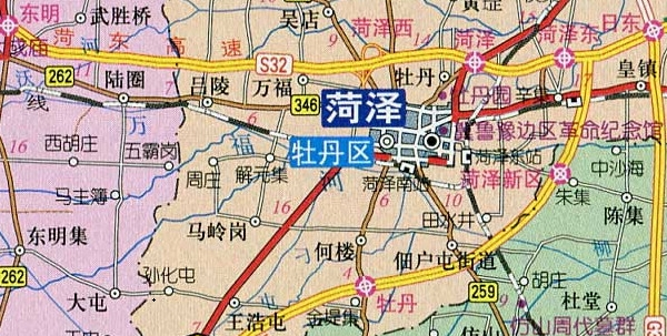 山东菏泽地图高清版
