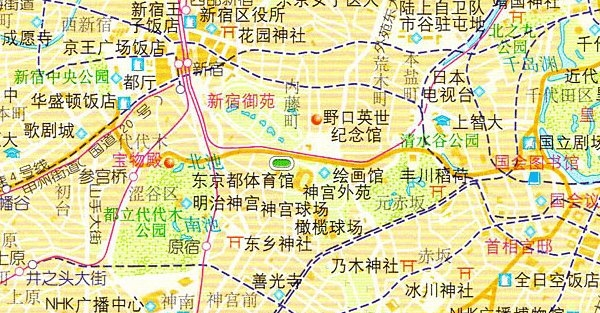 东京旅游地图高清版