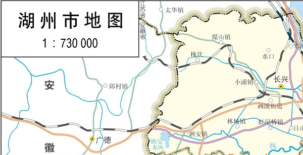 浙江省湖州地图全图