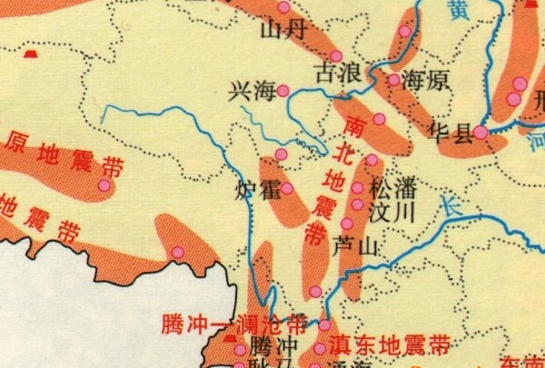 中国地震板块分布图最新版
