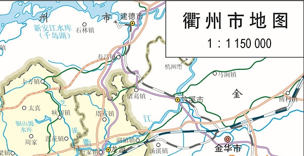 浙江衢州地图全图