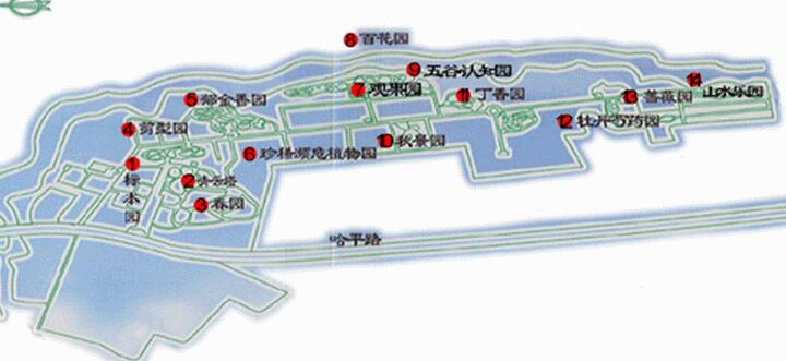 黑龙江森林植物园旅游地图