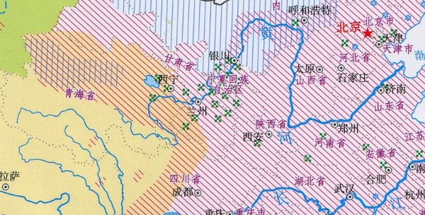 中国主要民族分布地图