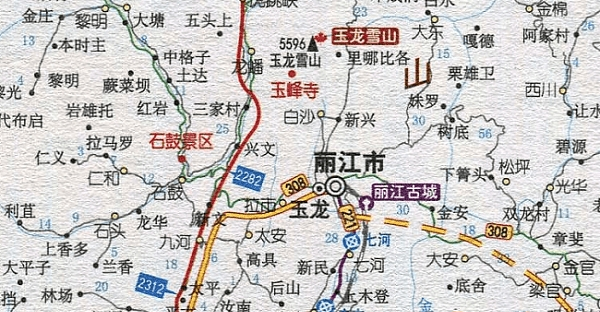 丽江旅游地图全图高清版