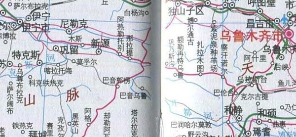 新疆城区旅游地图高清版