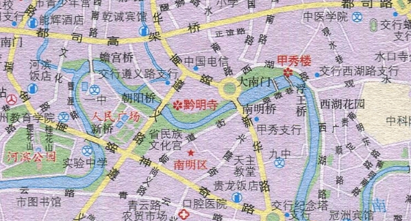 贵阳市旅游交通图高清版