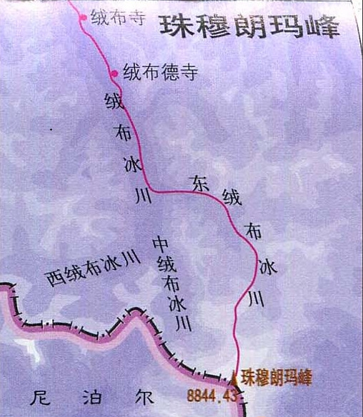 珠穆朗玛峰地图